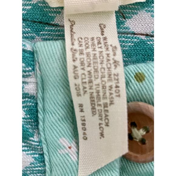 Matilda Jane Joanna Gaines Once Upon A Time Pecan Pie Green Gingham Floral Top 2 - Picture 7 of 8